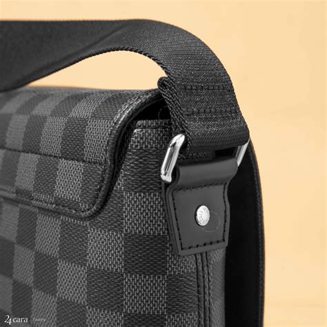 messenger bag lv damier|District Messenger Damier Graphite Canvas .